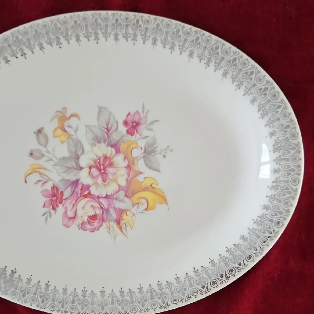 VTG W.S. George Derwood Oval Platter